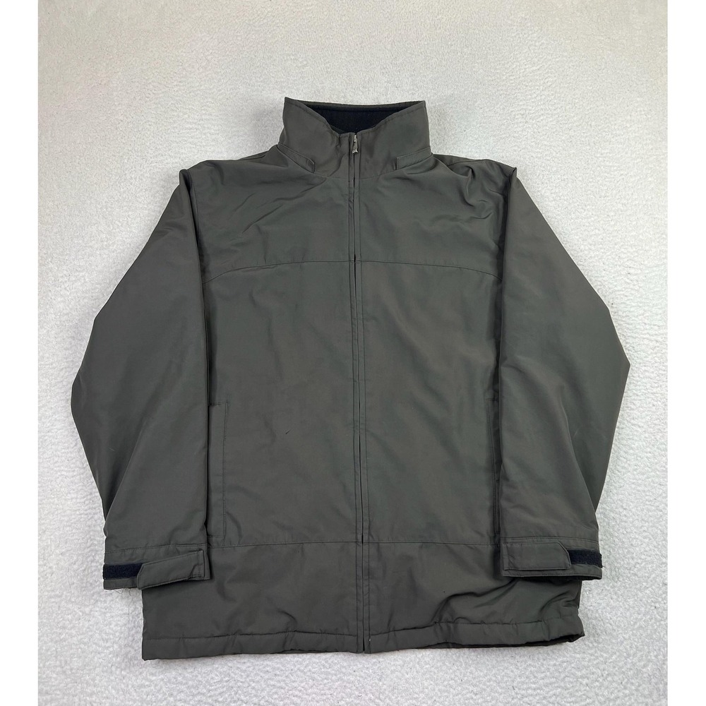 Weatherproof Mens XL Gray Insulated Quilted Lined Full Zip Jacket Coat WPL 11590
